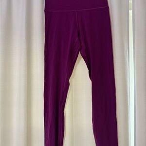 Purple High-Waisted Leggings